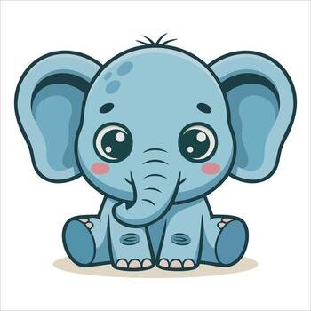 Elefante. ¿Con qué vocal empieza la palabra de la imagen?