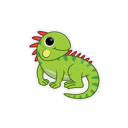 iguana. ¿Con qué vocal empieza la palabra de la imagen?