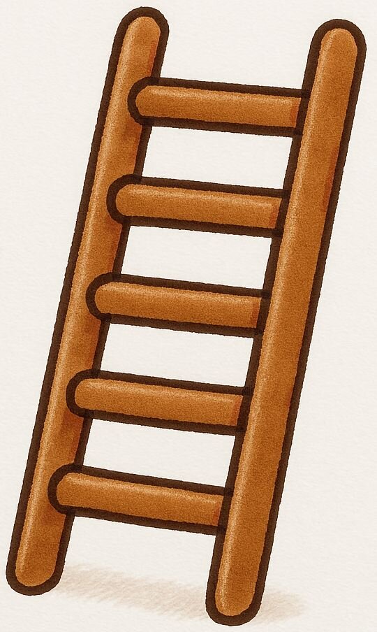Escalera. ¿Con qué vocal empieza la palabra de la imagen?