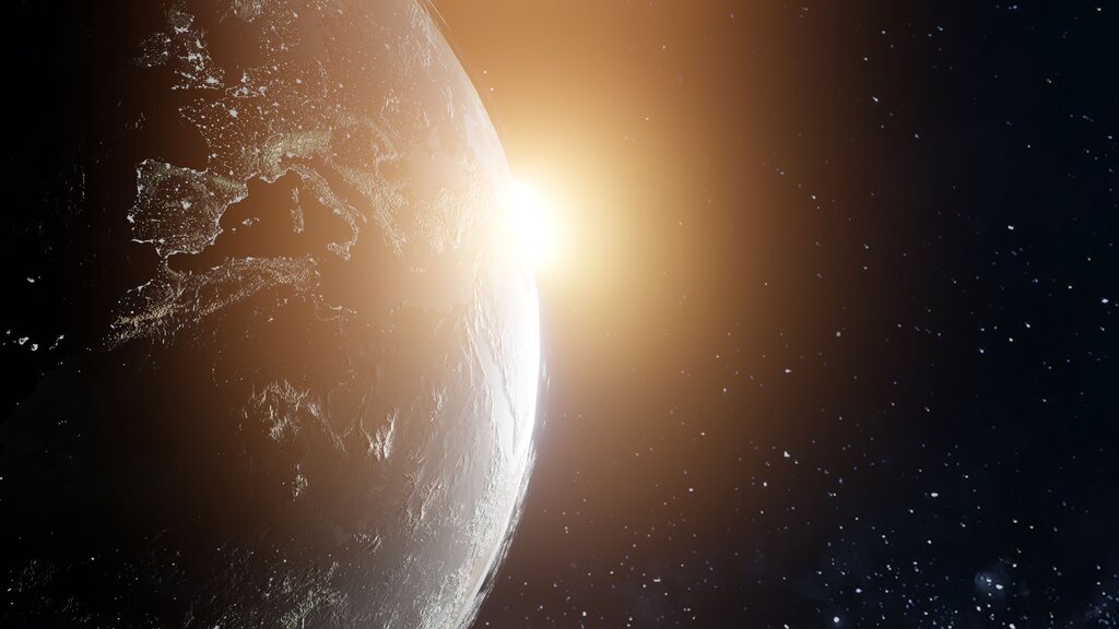 3. ¿Qué sucede cuando una parte de la Tierra recibe la luz del Sol?