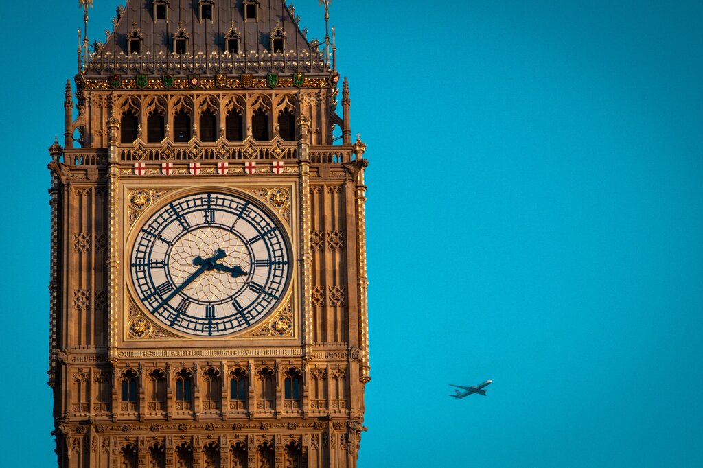 I _____ to London three times.