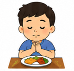 Ayo, berdoa sebelum makan....