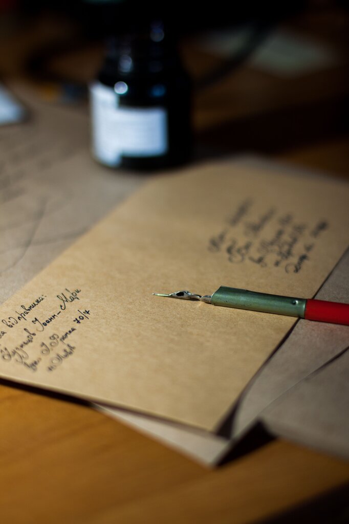 I ________ a letter.