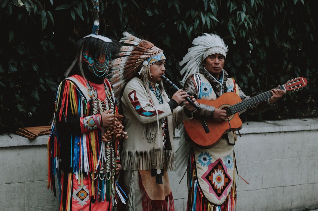 The traditional music of the people in a country or region.
