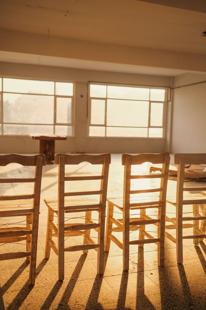 How many chairs are there in the room?