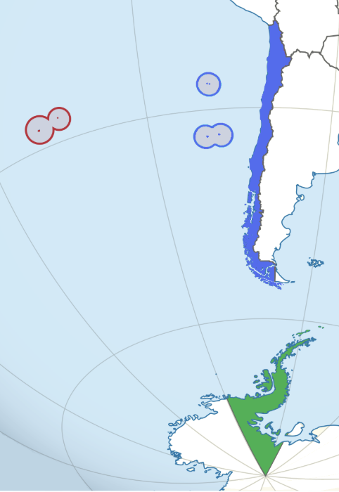 ¿En qué continentes se ubican los territorios de Chile?