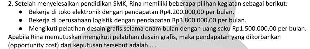 Jawab dengan benar