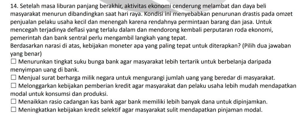 Jawab yang salah yaitu