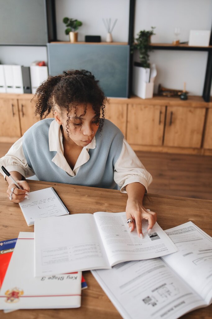 Fill in the gap: If she studies, she ____ well.