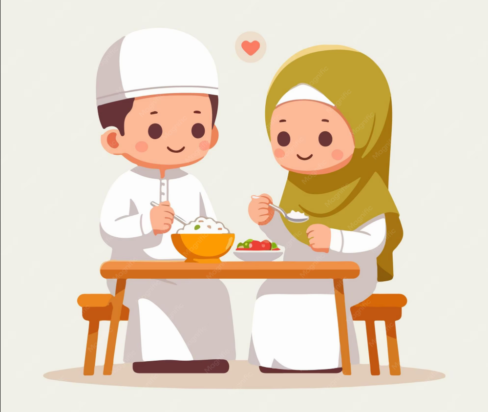 Kita mau terbang ke luar angkasa! Sebelum makan bekal, kita membaca...