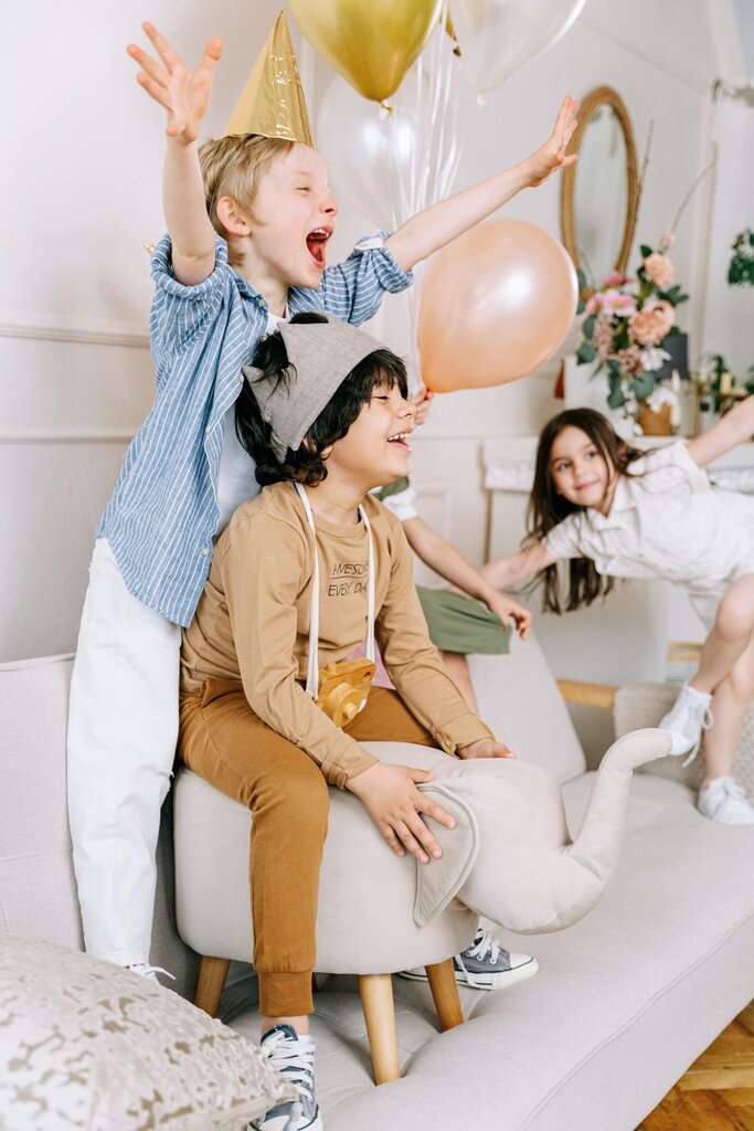 The kids are having ____