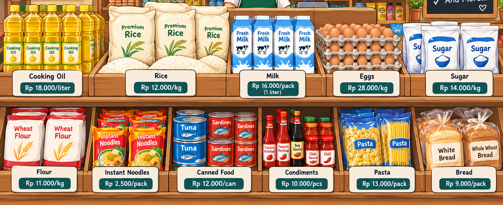Which item can you buy with 10.000 rupiahs and still get change?