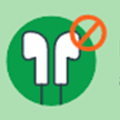 No se permite usar auriculares ni altavoces