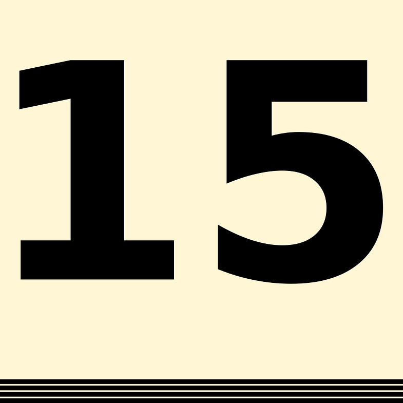 أيهما أكبر 15 أم 14 أم 9؟