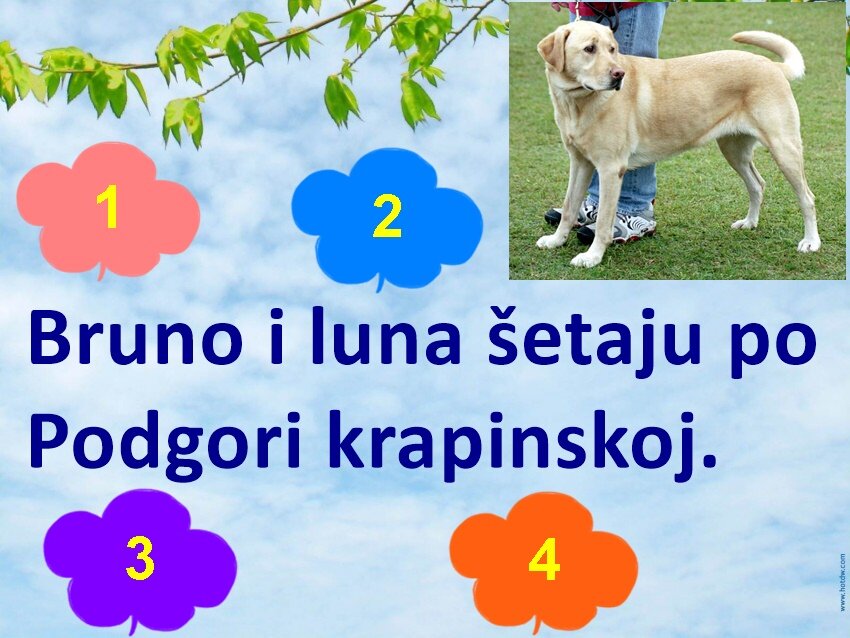 Pod brojevima 2 i 4 skrivaju se pogrešno napisane riječi.