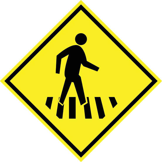 ¿Qué indica la señal de 'Paso peatonal'?